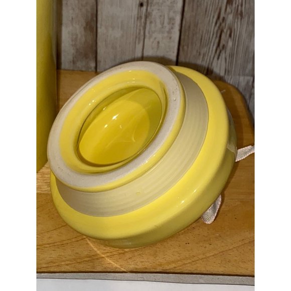 Rae Dunn Ceramic Yellow Peep Peep Canister Cookie Candy Jar 6.5" Easter - Picture 8 of 10